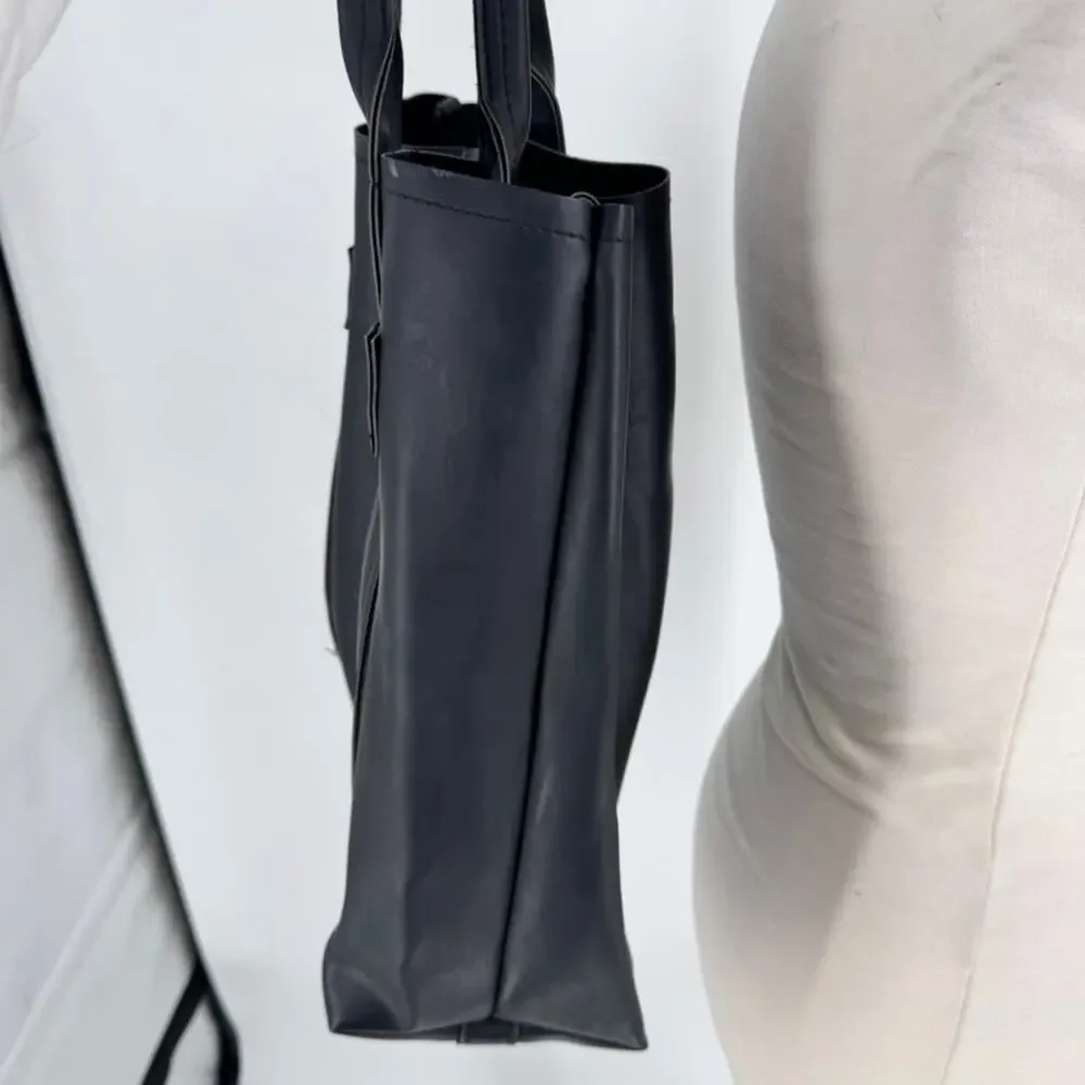 Stephane Verdino Bag Paris Black PVC Tote Faux Leather
